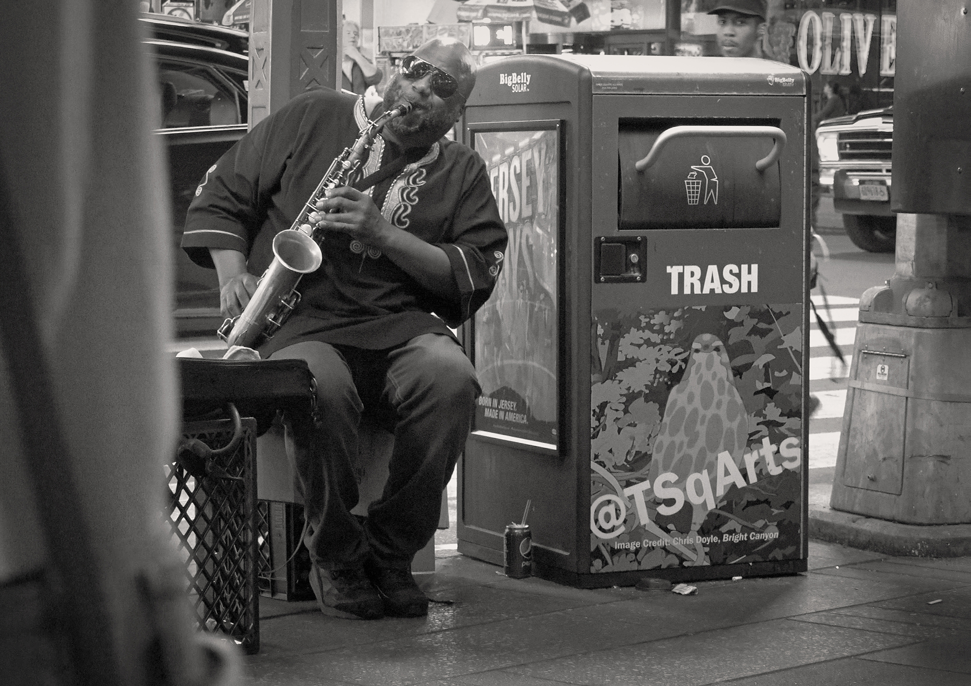 Christoph Radke, New York City, Manhattan, Time Square musician, 2016